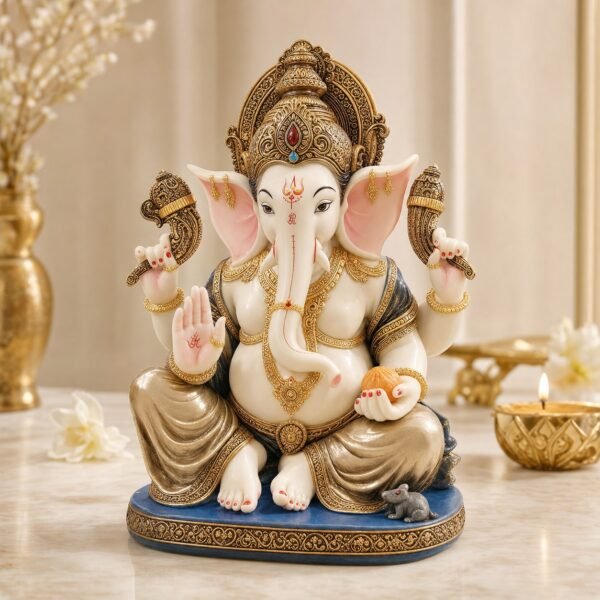 Ornate Ganesha Idol - VIDHISRI