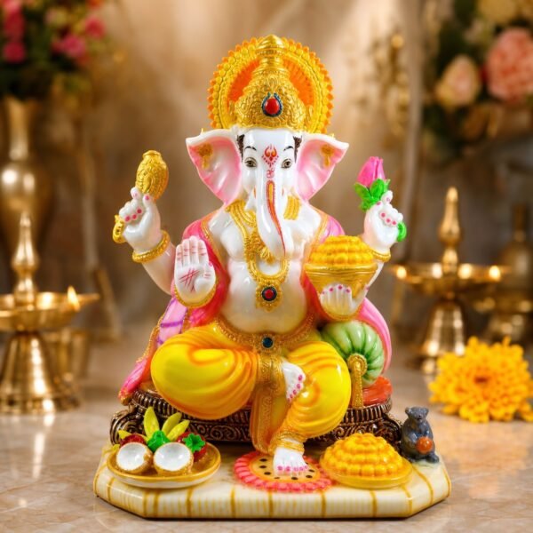 Colorful Blessing Ganesha Idol - VIDHISRI
