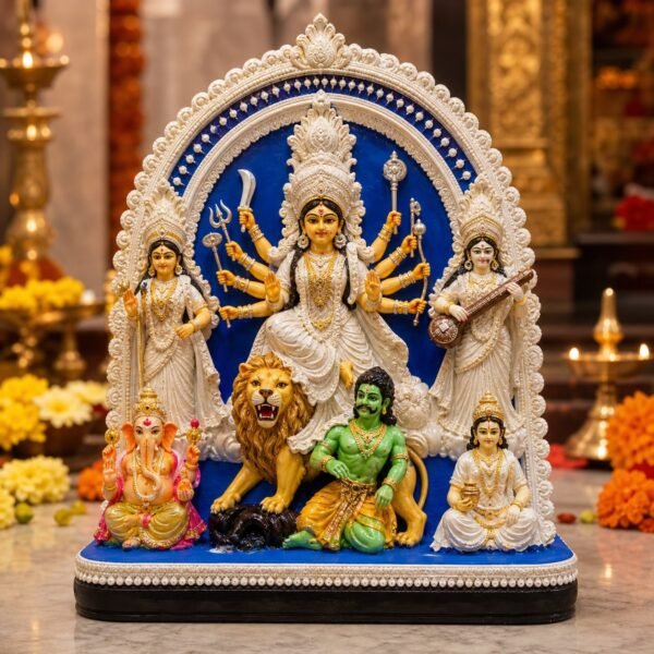 Blue Arch Durga Family Idol Set - VIDHISRI