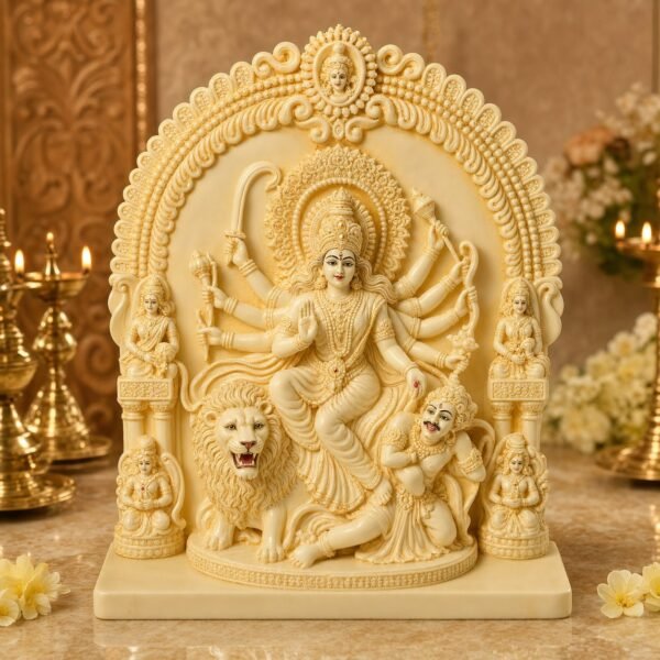 Ivory Durga Sherawali Arch Idol - VIDHISRI