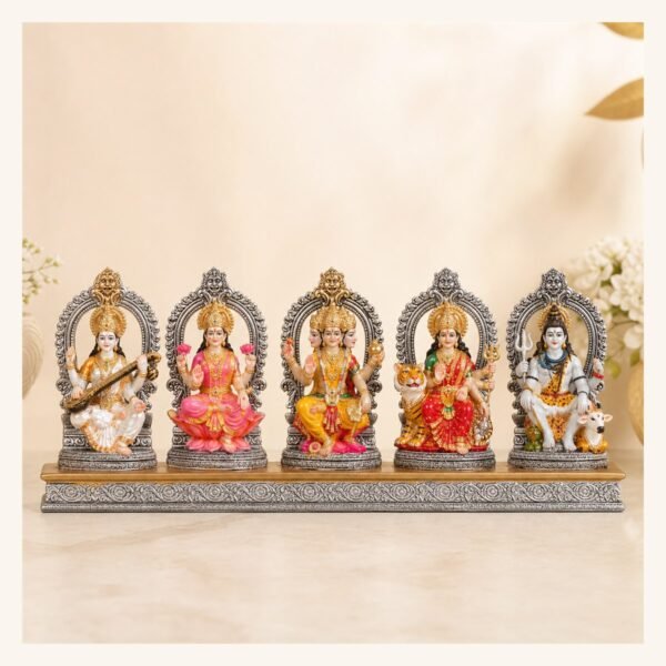 Pancha Devta Horizontal Idol Set - VIDHISRI
