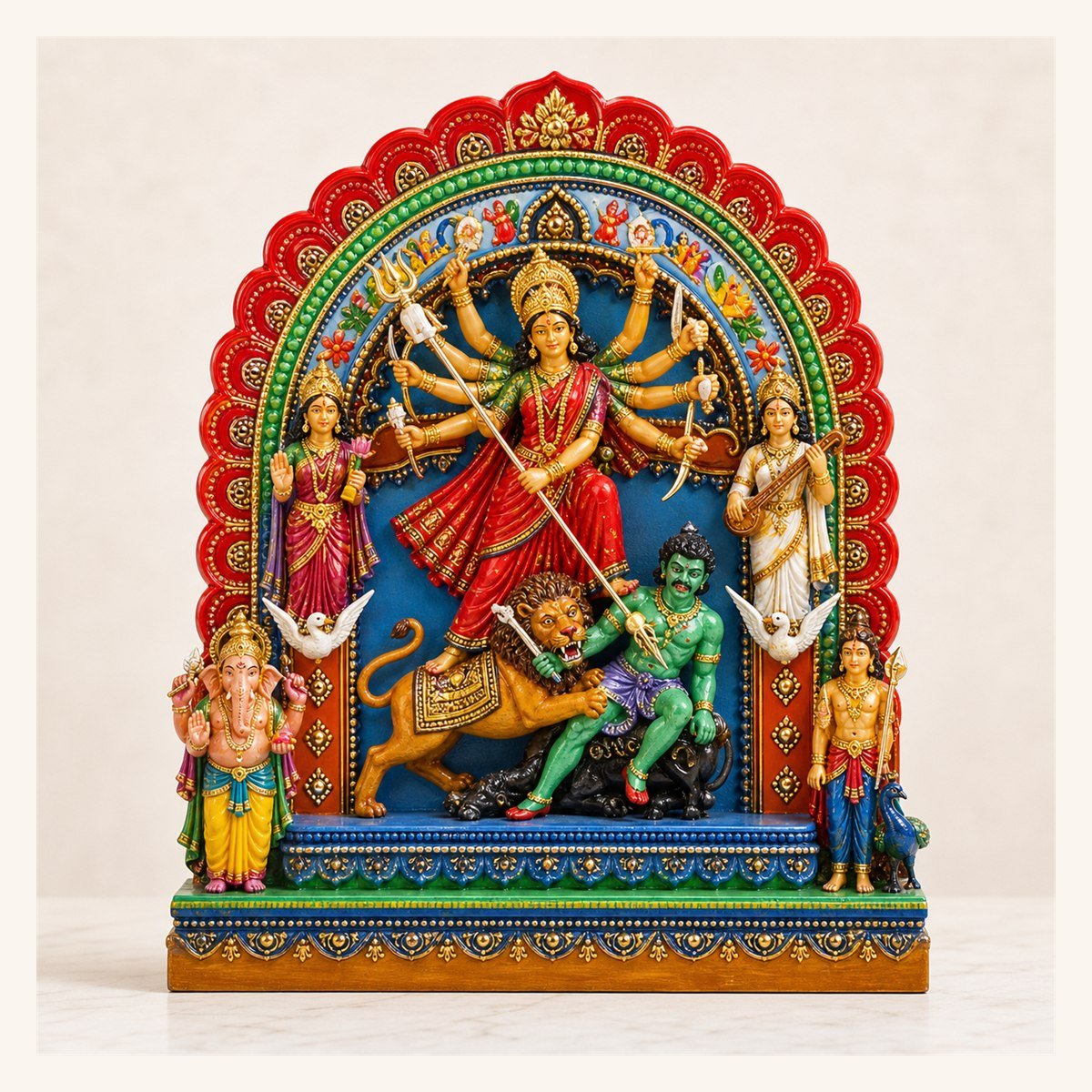 Colorful Durga Arch Idol - VIDHISRI
