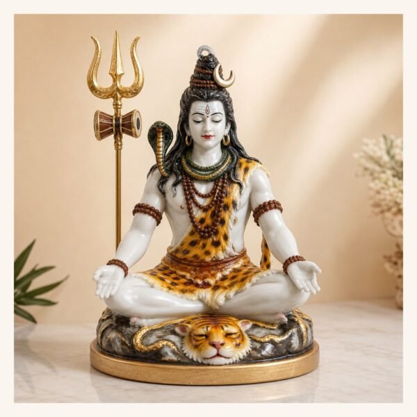 Seated Lord Shiva Meditation Idol - VIDHISRI